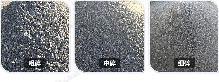 多種規格石料成品，石料規格可隨意切換